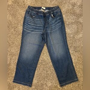 Elastic waist jeans